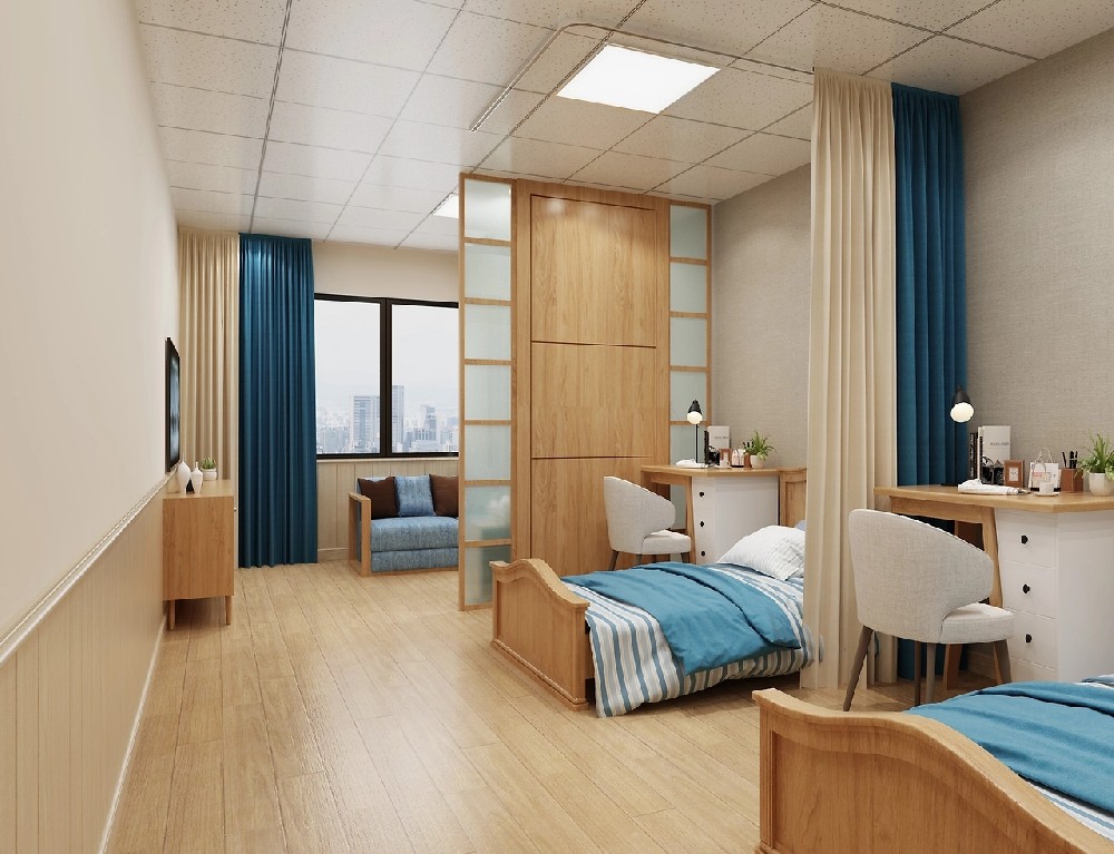 郑州颐养医院装修设计一定要为患者创造一个温馨舒适有利于康复的环境